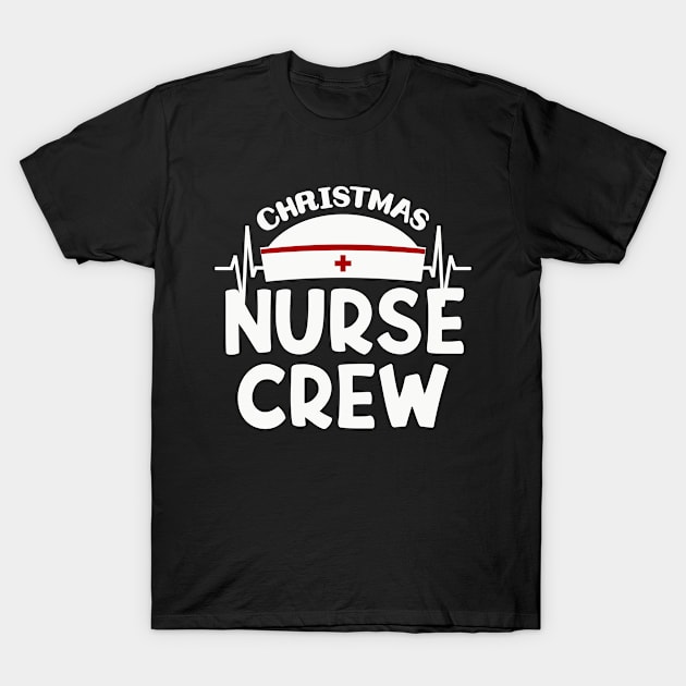 Christmas Nurse Crew T-Shirt by colorsplash